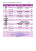 Course Timetable